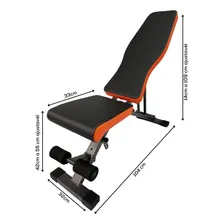 Banco Supino Regulável Reto Inclinado Declinado 7 Posições Yangfit Foto mini 2
