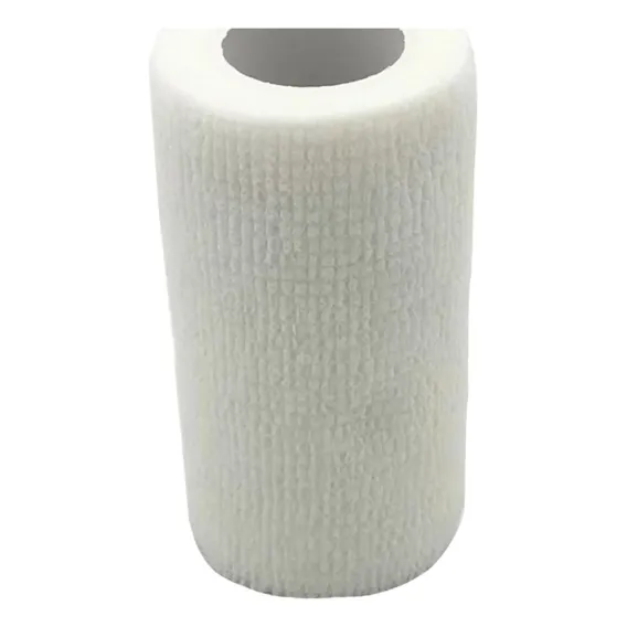 Bandagem Adesiva Atadura Faixa Elastica Flexivel 10cmx4,5m Cor Branco Foto 1