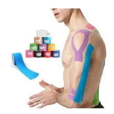 Bandagem Elástica Fita Kinesio Neuromuscular 5m Fisioterapia Foto mini  2