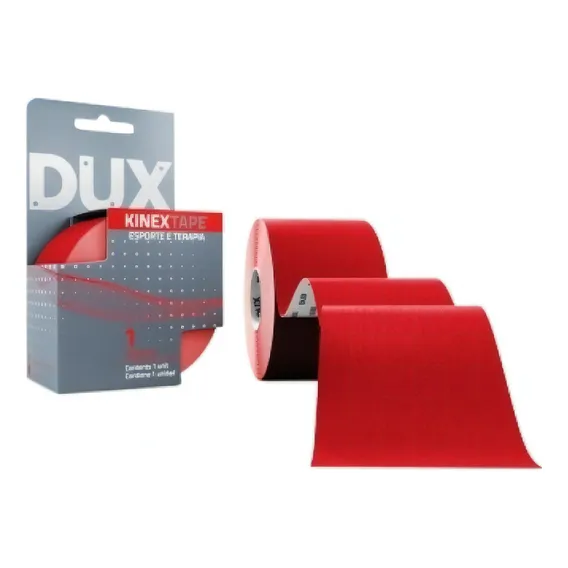 Bandagem/fita Terapêutica Adesiva -kinex Tape Dux - Vermelho Foto 1
