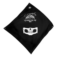 Bandana Caveira Touca Balaclava Mascara Paintball Airsoft Cor Preto Foto mini 3