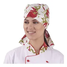 Bandana Lenço Restaurante Chef Cozinha Padaria Pimenta Foto mini 1