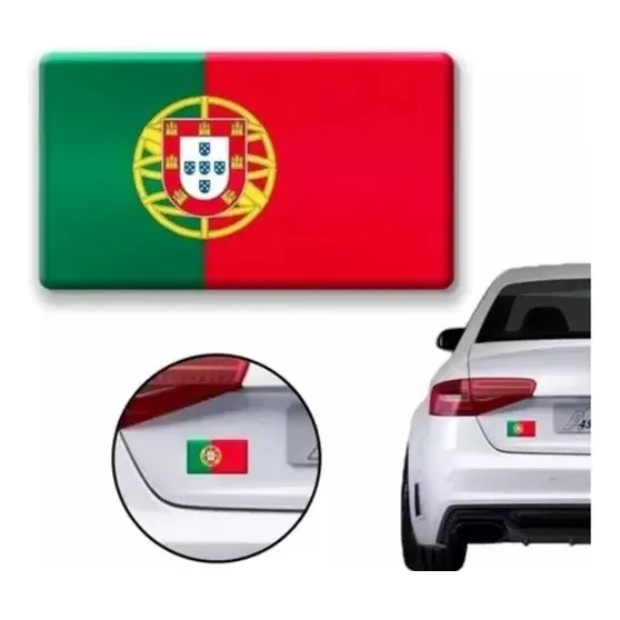 Bandeira Bandeirinha Resinada De Portugal Tam. 9,0 X 4,5 Cm Foto 1
