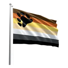 Bandeira Bear Urso Lgbtqia+ 147x88cm Oxford 100% Poliéster Foto  mini 1