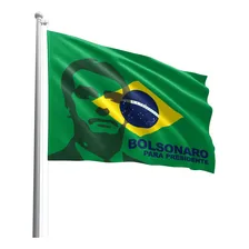 Bandeira Bolsonaro Presidente 1mx1,40m Foto  mini 1