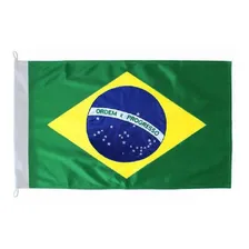 Bandeira Brasil 22x33cm Estampada Poliéster Foto mini 4