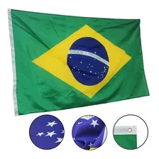 Bandeira Brasil Oficial Grande 10p Nylon (4,50x6,50) Gigante Foto mini 2