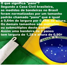 Bandeira Brasil Oficial Grande 7p. Nylon 3,15x4,55m Gigante Foto mini  3
