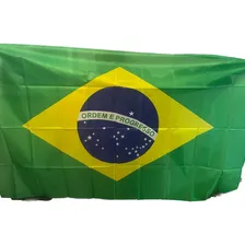 Bandeira Brasileira 90cm X 150cm Poliéster Dupla Face Brasil Foto mini 1