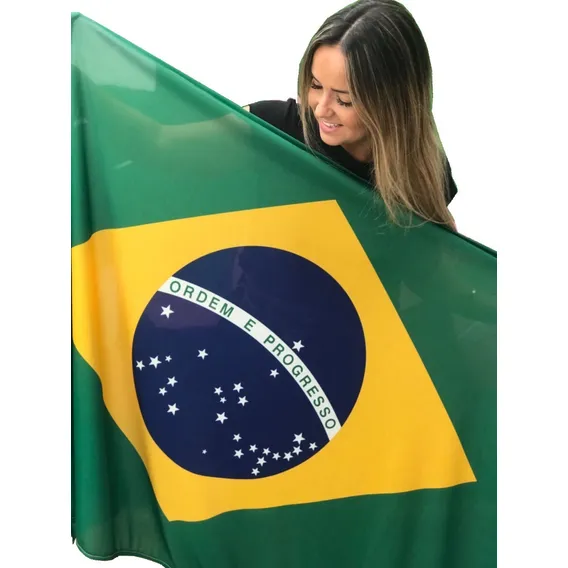Bandeira Do Brasil Poliester Foto 1