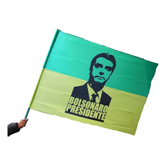 Bandeira Do Presidente Jair Bolsonaro 139x97 Cm Foto 1