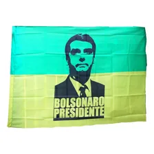 Bandeira Do Presidente Jair Bolsonaro 139x97 Cm Foto mini  3
