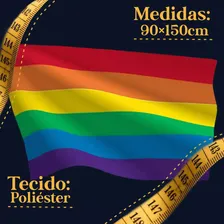 Bandeira Lgbt+ (90x150cm, Poliéster) Bandeira Lgbt Foto mini 3