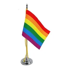 Bandeira Mesa 15cm - Orgulho Lgbtqia+ - Poliéster Foto mini 1