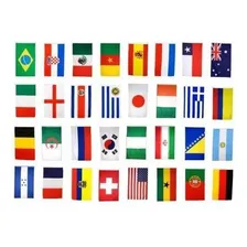 Bandeira Missões Evangelho 32 Nações 30x20cm - 10 Mts Foto mini 2