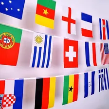 Bandeira Missões Evangelho 32 Nações 30x20cm - 10 Mts Foto mini 4
