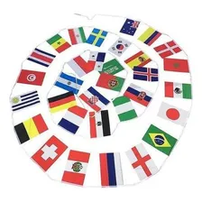 Bandeira Missões Evangelho 32 Nações 30x20cm - 10 Mts Foto mini 1
