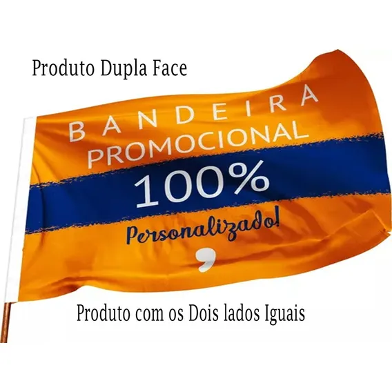Bandeira Personalizada Empresa, Município, Fazenda 1,13x1,61 Foto 1