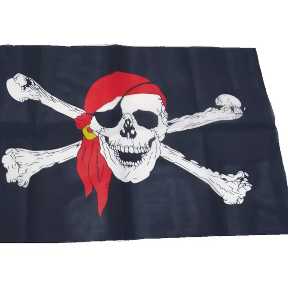 Bandeira Pirata Jolly Roger 60x40 Foto 1
