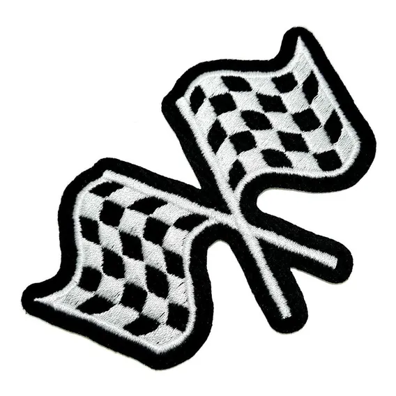 Bandeiras Racer Car046t Patch Bordado Para Macacão Kart Foto 1