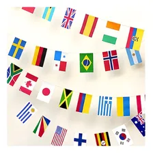 Bandeirinhas Da Copa Do Mundo 32 PaĆses Decoração Bandeira Foto mini 4