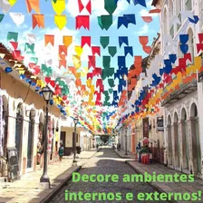 Bandeirinhas Festa Junina Kit C/ 100 Mts Decoração Arraial Foto mini  2