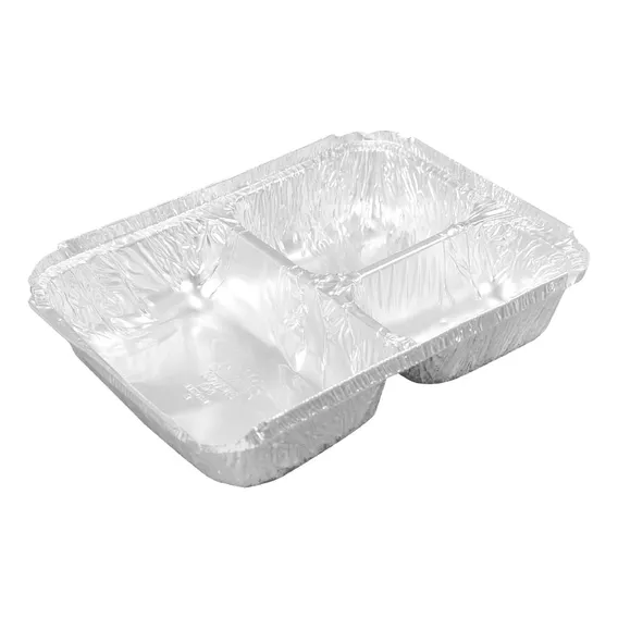 Bandeja Alumínio 1170ml Marmitex Retangular 100und Wyda Foto 1