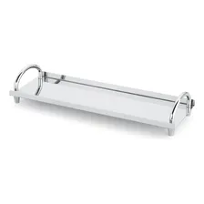 Bandeja Bancada Lavabo Banheiro Aço Inox Polido Forma 800722 Foto mini 2