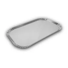 Bandeja Canto Crespo 39x24x2 Aço Inox Foto  mini 1