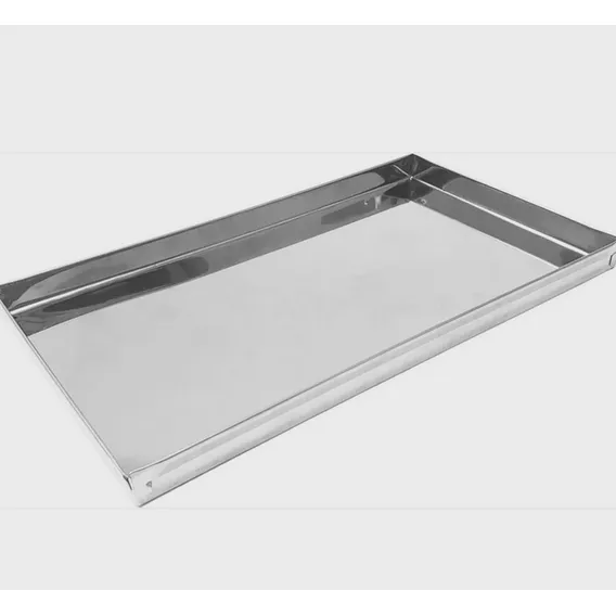 Bandeja Canto Liso Inox 35 X 25 X 2cm Foto 1