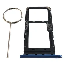 Bandeja Gaveta Suporte Slot Chip Para Moto One Action Xt2013 Cor Azul Foto mini 1
