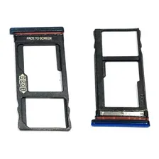 Bandeja Gaveta Suporte Slot Chip Para Moto One Action Xt2013 Cor Azul Foto mini 2