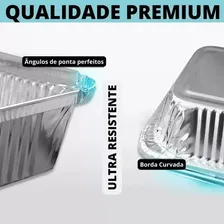 Bandeja Marmitex AlumÃnio Retangular 1500ml - 100 Unidades Foto mini 3