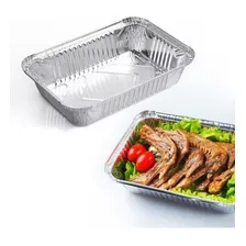 Bandeja Marmitex AlumÃnio Retangular 1500ml - 100 Unidades Foto mini 1