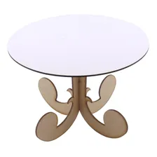 Bandeja Mdf Porta Doces Pedestal Redonda Baixa - Premium Foto mini 1