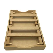 Bandeja Mesa G Servir Café Cama Mdf Cru Pé Dobrável Foto mini 4