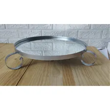 Bandeja Para Bolo 40cm ( Com Espelho) Cor Prateado Foto  mini 1