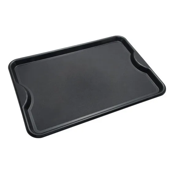 Bandeja Plastica Restaurante Preta Grande Fast Food, 01 Pç Foto 1