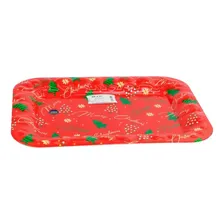 Bandeja Plástico 37,5cm Retangular Decoração De Natal Foto  mini 1