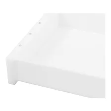 Bandeja Quadrada Em Acrilico Branco Com Cristal Lavabo Foto mini  3