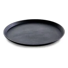 Bandeja Redonda 35 Cm Antiderrapante Garçom Servir Foto  mini 1
