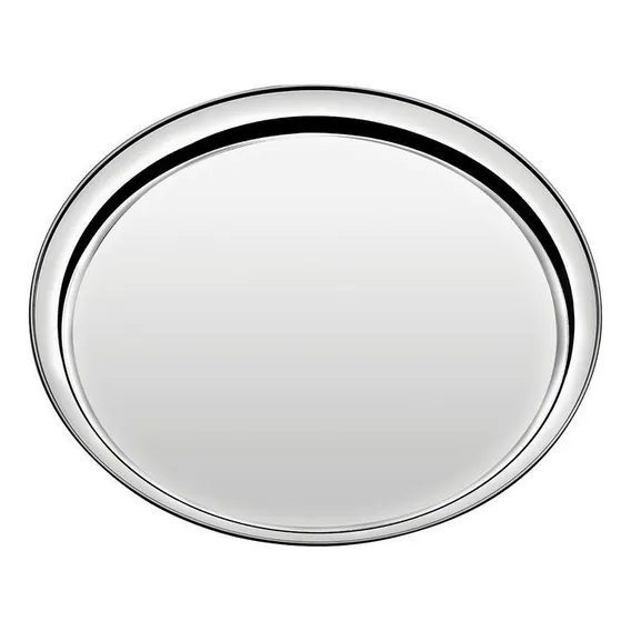 Bandeja Redonda Aco Inox Service Tramontina 40cm Foto 1