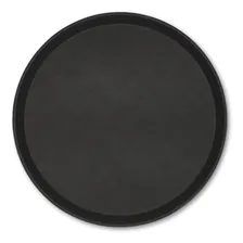 Bandeja Redonda Antiderrapante 45 Cm Para Garçom Preta Foto mini  2