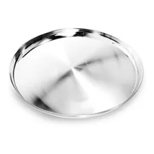 Bandeja Redonda Inox 36cm Garçom Bar Servir - Ke Home Foto mini 1