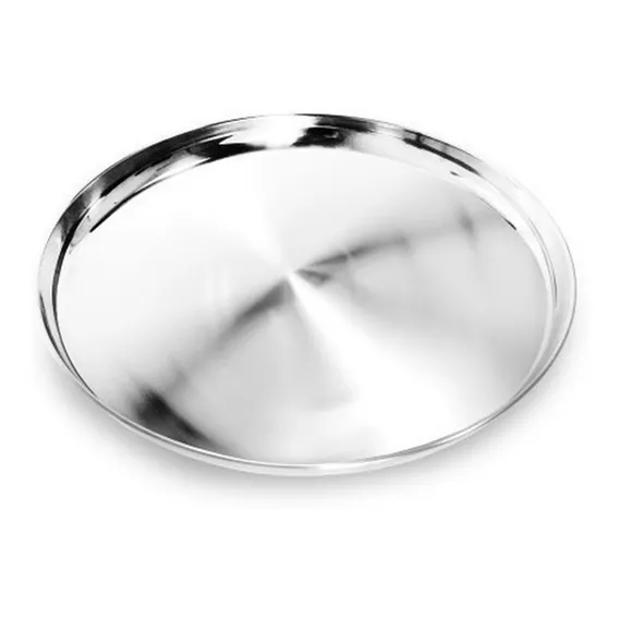 Bandeja Redonda Inox 36cm Garçom Bar Servir - Ke Home Foto 1