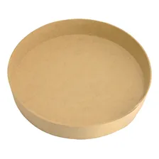 Bandeja Redonda Lisa M Festa Decor 30x5 Kit 5un Mdf Madeira Cor Cru Foto mini 1