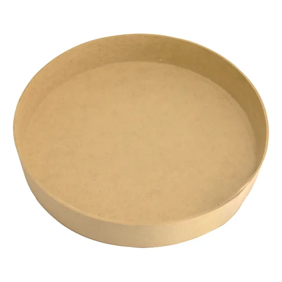 Bandeja Redonda Lisa M Festa Decor 30x5 Kit 5un Mdf Madeira Cor Cru Foto 1