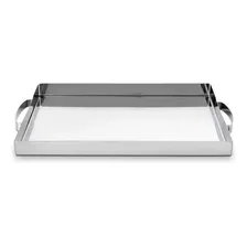 Bandeja Retangular Aço Inox Com Alça Bergen Premium Brinox Foto mini 2