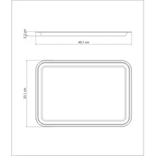 Bandeja Retangular Buena Em Aço Inox 49x33 Cm Tramontina Foto mini 3