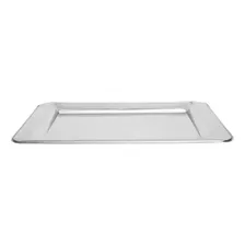 Bandeja Retangular Em Inox 38cm Alta Qualidade Foto mini  2